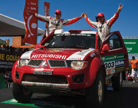 rally dos sert�es 2010 guiga mitsubishi haddad